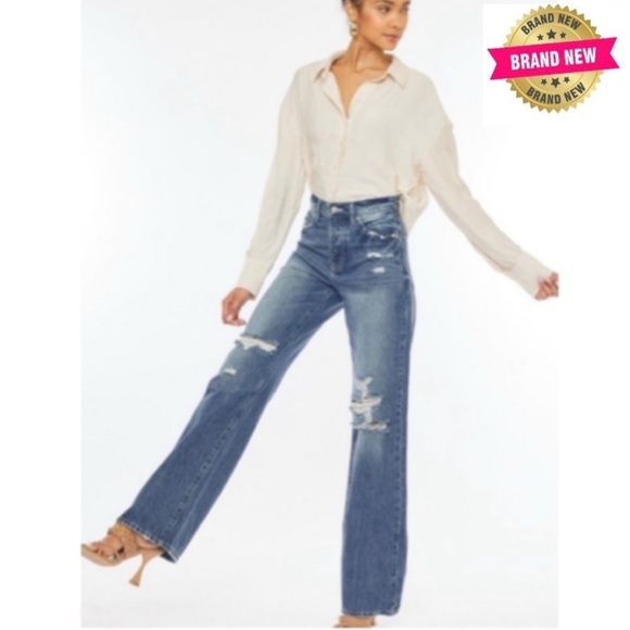 KanCan Denim - 60057 KanCan High Rise Wide Leg Jeans (90’s Flare)